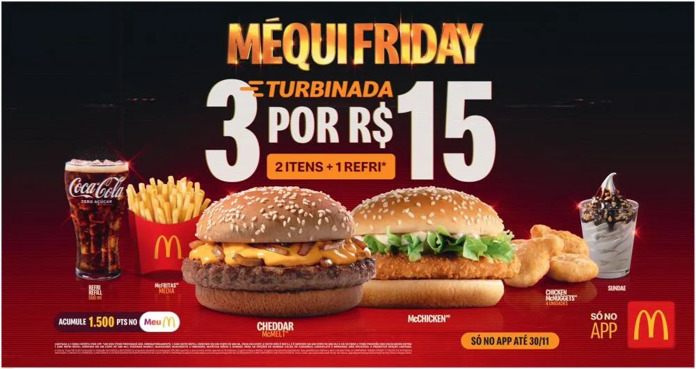 Última chamada: Méqui Friday libera descontos-relâmpago durante toda a sexta-feira