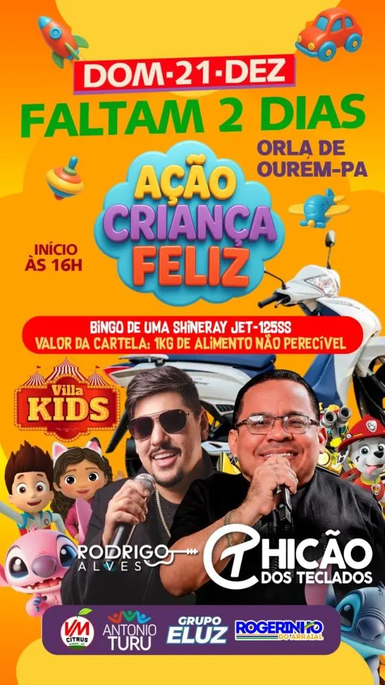 Ação Criança Feliz reforça histórico de trabalho social de Antônio Turu na comunidade