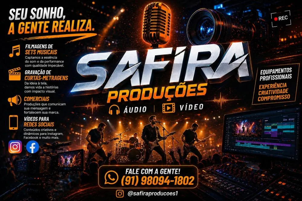 Safira Produções se destaca no mercado audiovisual com criatividade e inovação em Ananindeua