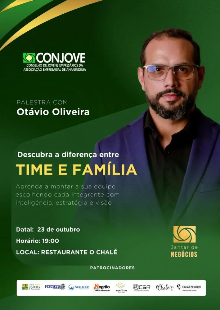 CONJOVE promove palestra com Otávio Oliveira sobre construção de equipes de sucesso